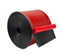 Self Adhesive Neoprene Rubber Strips Neopre with Adhesive Backing Solid Rubber Rolls for DIY Gaskets, Crafts, Pads, Flooring Protection, Supports, Leveling (100mm(W) x3mm(T) x3m(L))