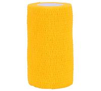 Self Adhesive Non Woven Bandage Cohesive Tape Wrap Strong Elastic Support For Hoof Trimming First Aid Measures Yellow 10x5.5cm 4.5m Roll