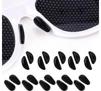 Self-Adhesive Nose Pads, 20 Pairs Black Silicone Nose Pads for Glasses, Soft Non-Slip Nose Pads for Glasses, Comfortable Nose Pads for Glasses, Sunglasses, Reading Glasses Eyeglasses Accessories