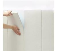 Self-Adhesive Padded Wall Panels for Bedroom and Living Room Decor - Anti-Collision Protection and Upholstered Headboard Solution