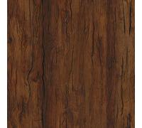 Self Adhesive Peel and Stick Wallpaper 45x300cm Dark Rustic Wood Grain Texture Natural Knots Deep Brown Tones Wall Paper Roll Waterproof Removable Contact Paper Vinyl Wrap for Furniture Living Room