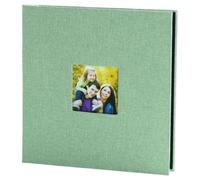 Self-Adhesive Photo Album & Scrapbook | 40 Acid-Free Pages with Display Window | Preserve & Create Your Memories Easily (Holds 4x6, 5x7, 8x10)(Green)