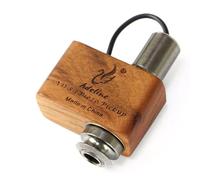 Self-Adhesive Piezo Acoustic Guitar Pickup with 6.35mm Output Jack for Ukulele Violin Cajon Kalimba Drum Amplifier Transducer