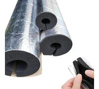 Self-Adhesive Pipe Insulation Foam Tube, ID16-273mm Pipe Cover Wrap Roll, Hollow Pipe Cover For AC Unit, Guitar Stands, Exercise Machine Handle/Roof Rack(ID43mm*T10mm*90cm)