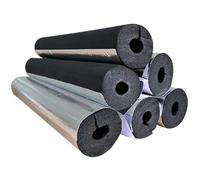 Self Adhesive Pipe Insulation ID 16-114mm Thickness 10/20/30mm, Length 1m Foam Tube Lagging Water Pipe Coverings for Outdoor Winter Irrigation Sprinkler Spigot Isolation(ID32mmxT20mmxL1m)