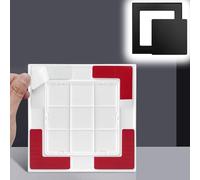 Self-Adhesive Plastic Access Panel, Concealed Plumbing, Inspection Hatch, Residential, Commercial, and Service Hole Cover(Black,200x200mm)