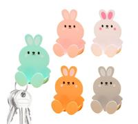 Self-Adhesive Plug Hooks,Cute Wall Hangers Without Nails - Wall Adhesive Kitchen Cute Organizer Rack Cellphone Charging Stand Decor Hook, Door Key Bag Hanger Hook 5X for Home