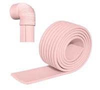 Self Adhesive Plumbing Hider Sponge Tape, Pipe Covers for Outside Bathroom Basement, for Hose Pipes HVAC Air Conditioning, Soft Foam Pipe Cover Tape with Strong Adhesive Backing(Pink,3pcs)