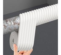 Self Adhesive Plumbing Hider Sponge Tape, Self-Adhesive Covering Over Pipes Lines Hider Concealer Cuttable, Features Soundproofing, Multiple Colors and Sizes Column Wraps(Beige,1pcs)