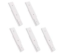 Self-Adhesive Power Strip Holder Wall Mounted Punch Free Fix Holder Surge Protector Fixator Wire Management Organizer for Kitchen Home and Office (Pack of 5)