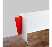 Self-Adhesive PVC Baseboard, Flexible 10cm Wide Vinyl Wall Trim, White, 5m - Easy Install Skirting Boards for Home Renovation and Interior Design