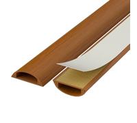 Self Adhesive PVC Cable Cover 100cm Length ap Closure Floor Cable ment for Office Home & Public Spaces (4.7x1.55cm/1.85x0.6in)