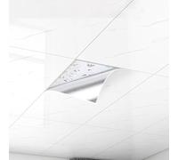 Self-Adhesive PVC Ceiling Panels, Waterproof & Easy DIY Installation, Decorative Marble Texture for Bathroom and Home Improvement