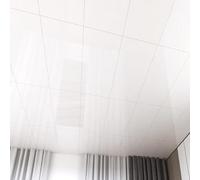 Self Adhesive PVC Ceiling Tiles,White Decorative Wall,Suspended Ceilings Panel, Panels Coving,Stick and Peel,Washable(Style C,30-pcs 40 * 80cm)