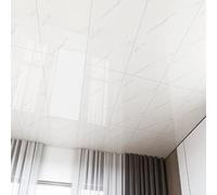 Self Adhesive PVC Ceiling Tiles,White Decorative Wall,Suspended Ceilings Panel, Panels Coving,Stick and Peel,Washable(Style a,10-pcs 40 * 80cm)
