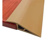 Self-Adhesive PVC Door Threshold Ramp - 10m/32.8ft Floor Transition Strip for Carpet to Tile EdgingFlooring Divider Trim Perfect Gap Bridging Solution