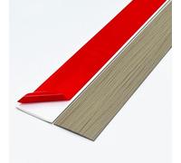 Self Adhesive PVC Floor Transition Strip, Floor/Door Flat Transition Strip, Laminate Floor Cover Strips, Flat Divider Strip For Joining Gaps, For Tile/Wood/Lami(Size:4cm x 500cm,Color:Gray wood grain)