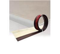 Self Adhesive PVC Floor Transition Strip, Removable Edge Trim Molding for Carpet Tile Laminate Flooring, Flexible Gap Cover(Coffee,1-3mm 3x500cm)