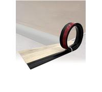 Self Adhesive PVC Floor Transition Strip, Removable Edge Trim Molding for Carpet Tile Laminate Flooring, Flexible Gap Cover(Black,7-10mm 3.5x500cm)