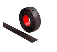 Self-Adhesive PVC Flooring Edge Trim, Bridging Strip for Seamless Transition Between Wood Flooring and Tiles, Concealed Seam Strip(Black,4cm)