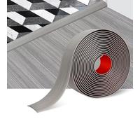 Self-Adhesive PVC Flooring Edge Trim, Bridging Strip for Seamless Transition Between Wood Flooring and Tiles, Concealed Seam Strip(Gray,5cm)