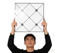 Self Adhesive PVC Foam Ceiling Tiles 11.8"x11.8" Waterproof Marble Effect Panels for DIY Home Decor Covers Cracks & Stains 60pcs Pack