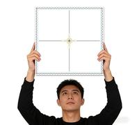 Self Adhesive PVC Foam Ceiling Tiles 40pcs 11.8"x11.8" Waterproof Marble Imitation Panels DIY Covers for Cracks & Stains Easy Installation Ceiling Decor