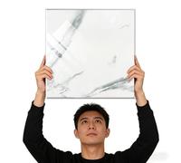 Self Adhesive PVC Foam Ceiling Tiles 60pcs 11.8"x11.8" Waterproof Marble Imitation Panels for DIY Home Improvement Cover Cracks & Stains Easy Installation