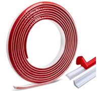Self Adhesive PVC Quadrant Trim 5M, 12x9mm Flexible Corner Edging Strip for Home Wall Floor Ceiling Worktop Moulding Decoration