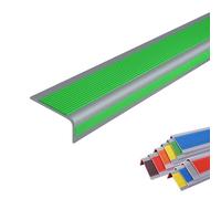 Self-Adhesive PVC Stair Nosing Edging Trim Flexible Step Ed Protector for Indoor & Outdoor Use Green 6cm x 3cm x 30m Safe Guard