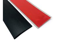 Self Adhesive PVC Transition Strip 2in Wide Flat Saddle Threshold for Floor Tile Laminate(Black,2m/6.5ft)