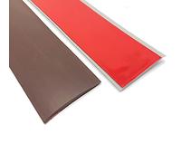 Self Adhesive PVC Transition Strip 2in Wide Flat Saddle Threshold for Floor Tile Laminate(Brown,3m/10ft)
