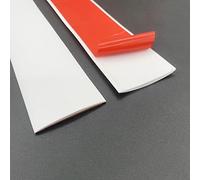 Self Adhesive PVC Transition Strip 2in Wide Flat Saddle Threshold for Floor Tile Laminate(White,1m/3.3ft)