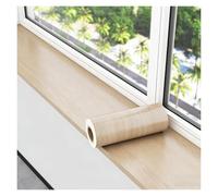 Self-Adhesive PVC Window Sill Cover - Waterproof Wooden Texture Protector Mat for Kitchen & Bay Windows - Customizable 32.8ft x 11.8in (10m x 30cm)