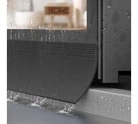 Self-Adhesive Rain Barrier for Windows, Water for Exterior Sills, Drip Protector for External, Anti-Rain Weatherstrip(Black,7cmx1m)
