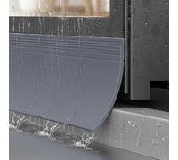Self-Adhesive Rain Barrier for Windows, Water for Exterior Sills, Drip Protector for External, Anti-Rain Weatherstrip(Grey,7cmx1m)