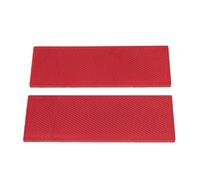 Self Adhesive Red Rectangle Reflectors 2PCS Safety Markers for Motorcycles Trucks RVs Size 144x51mm