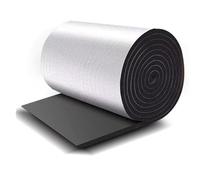 Self Adhesive Reflective Aluminium Foam Insulation 5mm Thick Aluminium Foil Membrane Vapour Barrier and Thermal Insulation, for Wall, Attics, Air Duct, Radiator, Garage, Floor, Ins (Size : 1mx1m)