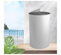 Self Adhesive Reflective Aluminum Foam Insulation 5mm Thick Radiator Reflector Foil Rolls for Floors Roofs RVs & Garage Doors (15MM(T) 1*8m/3.2*26.2ft)