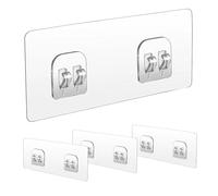 Self-Adhesive Replacement for Shower Shelves, Pack of 4 Self-Adhesive Organiser Adhesive Pads - Adhesive Strips for Attaching Shower Shelves, Suitable for Home, Bedroom, Tiles, Motorhome, What