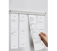 Self- Adhesive Restaurant Ticket Holder, Note Strip, Receipt Organizer for Walls in Kitchen, Office, Cafes, Bars & Pubs(Length 80cm)