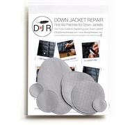 Self-Adhesive Ripstop Nylon Repair Patch Kit - 30-Second Fix for Tents, Jackets, Sleeping Bags, Backpacks & Beach Gear - Festival, Camping & Vanlife Essential - 7 Pre-Cut Patches (Silver)