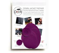 Self-Adhesive Ripstop Nylon Repair Patch Kit - 30-Second Fix for Tents, Jackets, Sleeping Bags, Backpacks & Beach Gear - Festival, Camping & Vanlife Essential - 7 Pre-Cut Patches (Dark Purple)