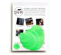 Self-Adhesive Ripstop Nylon Repair Patch Kit - 30-Second Fix for Tents, Jackets, Sleeping Bags, Backpacks & Beach Gear - Festival, Camping & Vanlife Essential - 7 Pre-Cut Patches (Fluro Green)