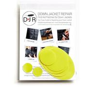 Self-Adhesive Ripstop Nylon Repair Patch Kit - 30-Second Fix for Tents, Jackets, Sleeping Bags, Backpacks & Beach Gear - Festival, Camping & Vanlife Essential - 7 Pre-Cut Patches (Yellow)