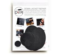 Self-Adhesive Ripstop Nylon Repair Patch Kit - 30-Second Fix for Tents, Jackets, Sleeping Bags, Backpacks & Beach Gear - Festival, Camping & Vanlife Essential - 7 Pre-Cut Patches (Black)