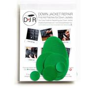 Self-Adhesive Ripstop Nylon Repair Patch Kit - 30-Second Fix for Tents, Jackets, Sleeping Bags, Backpacks & Beach Gear - Festival, Camping & Vanlife Essential - 7 Pre-Cut Patches (Mid Green)