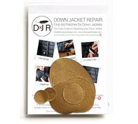 Self-Adhesive Ripstop Nylon Repair Patch Kit - 30-Second Fix for Tents, Jackets, Sleeping Bags, Backpacks & Beach Gear - Festival, Camping & Vanlife Essential - 7 Pre-Cut Patches (Gold)