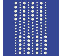 Self Adhesive Round Pearls - Stick On Small Flat Back Pearl Bead Stickers (136pcs Ivory, 3-6mm)