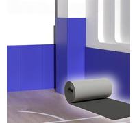 Self-Adhesive Rubber Foam Wall Post Protectors Basketball Pole Padding Outdoor Column Cover Pole Wrap Garage Door Safety Protective Pads for Protect PlayerAll Weather(Grey,2cm(T)-1m/3.3ft (L))